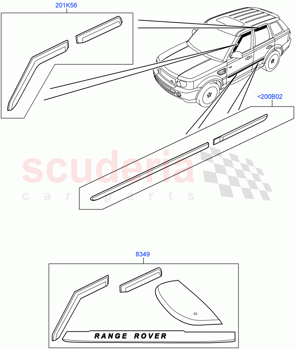 Body Dress Up Kits - Side(Accessory)((V)FROMAA000001) of Land Rover Land Rover Range Rover Sport (2010-2013) [3.0 Diesel 24V DOHC TC]