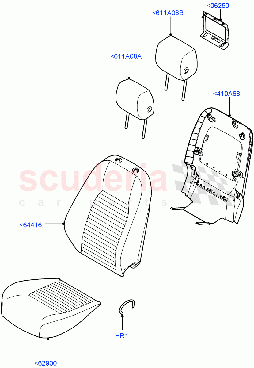 Front Seat Covers(Windsor Leather,Halewood (UK))((V)TOKH999999) of Land Rover Land Rover Discovery Sport (2015+) [2.0 Turbo Petrol AJ200P]