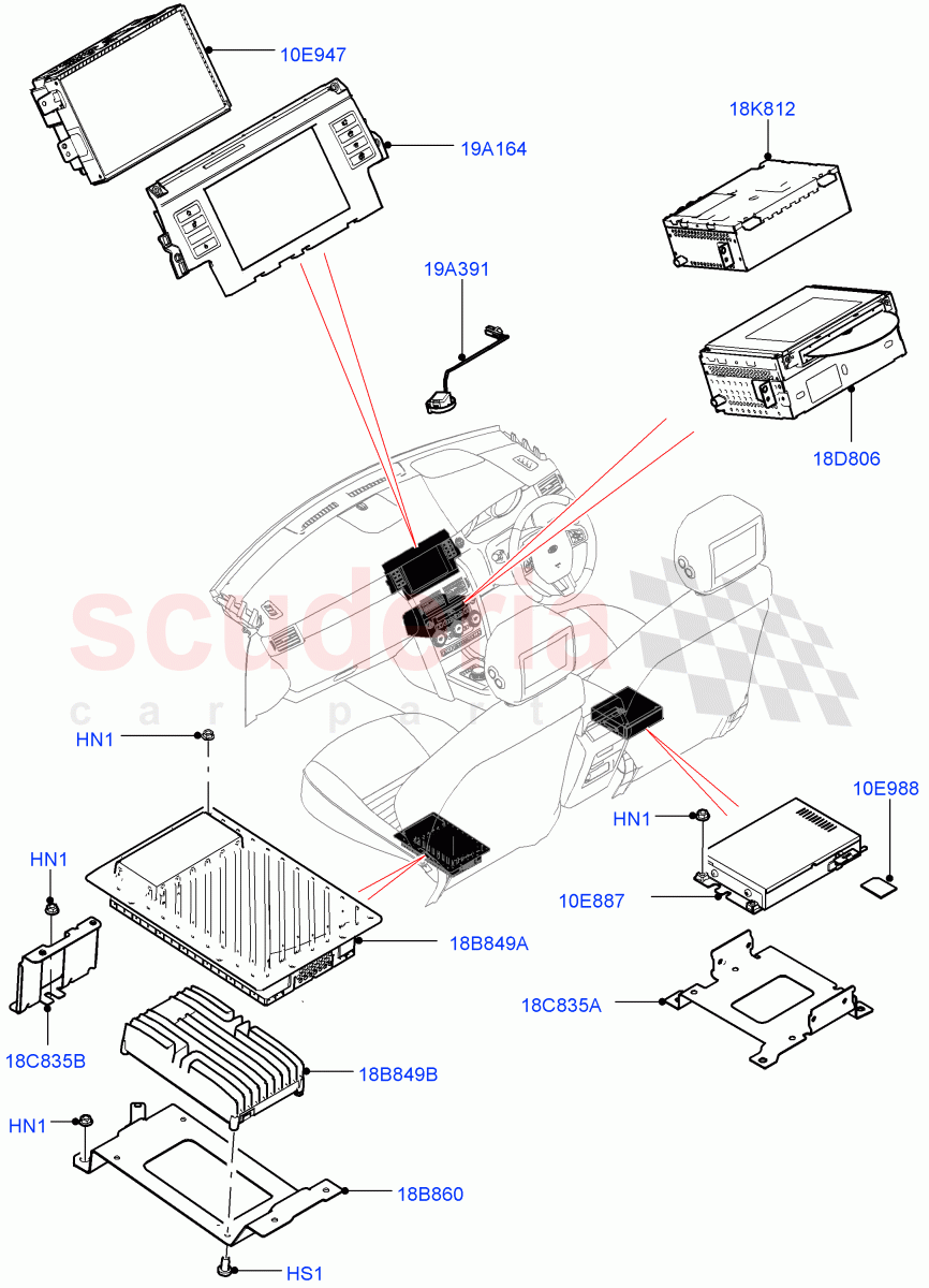 Audio Equipment - Original Fit(Itatiaia (Brazil))((V)FROMGT000001) of Land Rover Land Rover Discovery Sport (2015+) [2.2 Single Turbo Diesel]