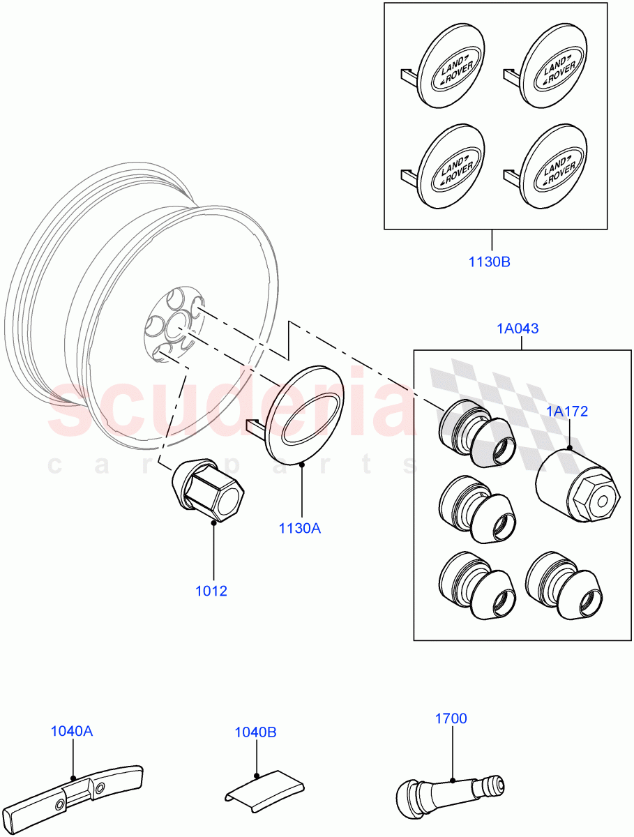 Wheels(Additional Equipment)(Itatiaia (Brazil)) of Land Rover Land Rover Range Rover Evoque (2019+) [2.0 Turbo Diesel AJ21D4]