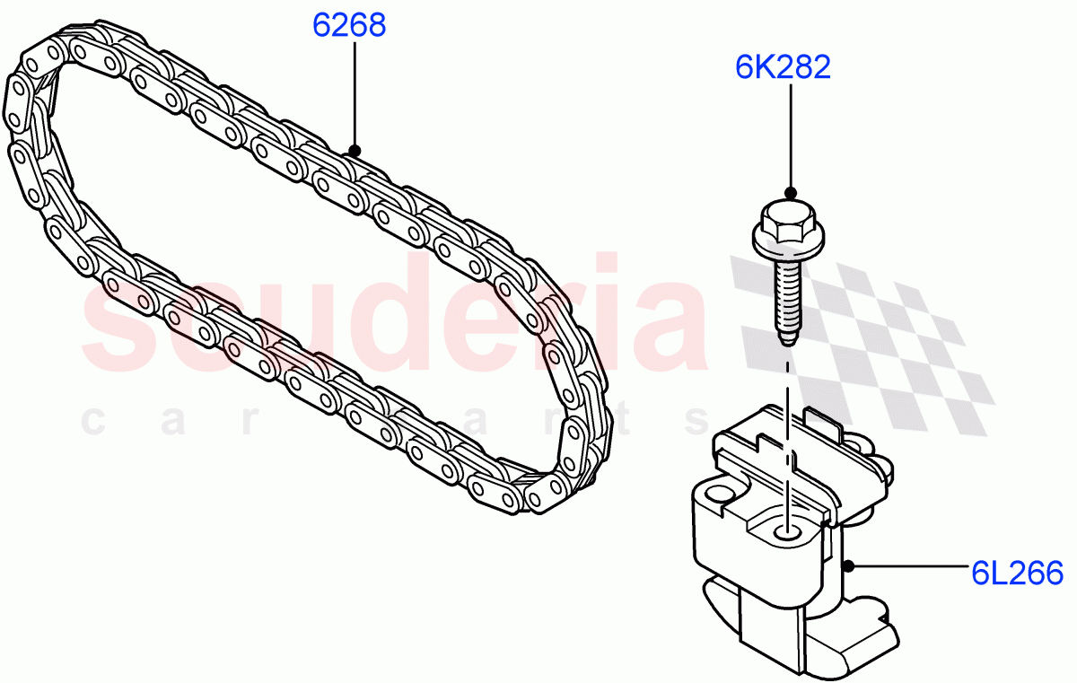 Timing Gear (2.2L DOHC EFI TC DW12, 2.2L CR DI 16V Diesel) of Land Rover Land Rover Range Rover Evoque (2012-2018) [2.2 Single Turbo Diesel]