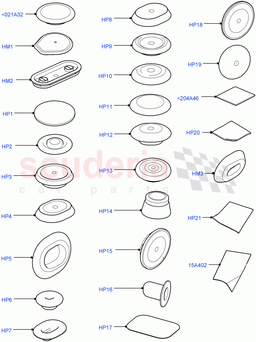 Plugs - Body (Halewood (UK)) of Land Rover Land Rover Discovery Sport (2015+) [2.0 Turbo Petrol GTDI]