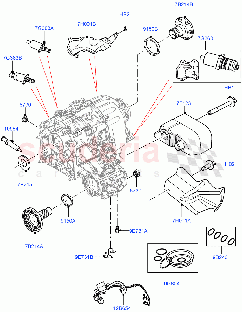 Transfer Drive Components (With 2 Spd Trans Case With Ctl Trac) of Land Rover Land Rover Range Rover (2022+) [4.4 V8 Turbo Petrol NC10]