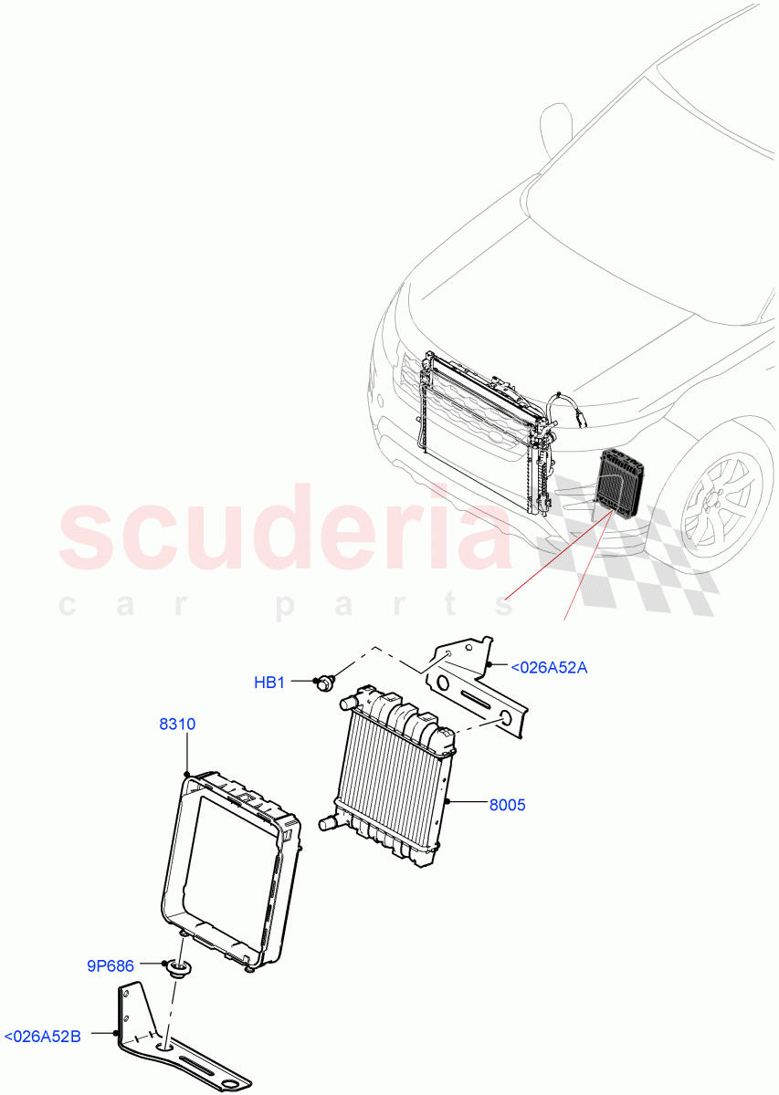 Radiator/Coolant Overflow Container (2.0L AJ20P4 Petrol High PTA, Halewood (UK), Medium Engine Cooling, High Engine Cooling, Low Engine Cooling) of Land Rover Land Rover Range Rover Evoque (2019+) [2.0 Turbo Petrol AJ200P]