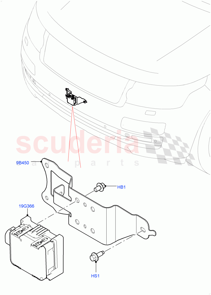 Speed Control(3.0L AJ20P6 Petrol High,Adaptive Speed Control+Queue Assist,ACC + Adaptive Lane Control,ACC + Stop/go) of Land Rover Land Rover Range Rover (2012-2021) [3.0 I6 Turbo Petrol AJ20P6]