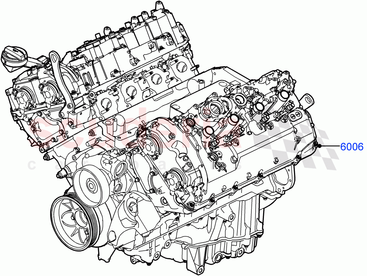 Service Engine And Short Block (4.4 V8 Turbo Petrol (NC10)) of Land Rover Land Rover Range Rover (2022+) [4.4 V8 Turbo Petrol NC10]