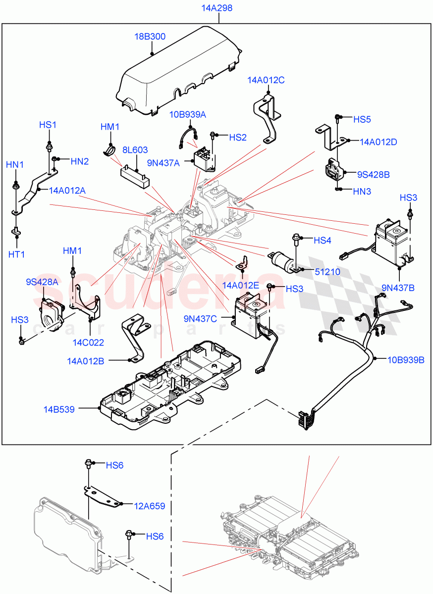 Hybrid Electrical Modules (High Voltage Battery Electrical Module) (Changsu (China), Electric Engine Battery-PHEV) ((V) FROMMG575835) of Land Rover Land Rover Range Rover Evoque (2019+) [2.0 Turbo Diesel]