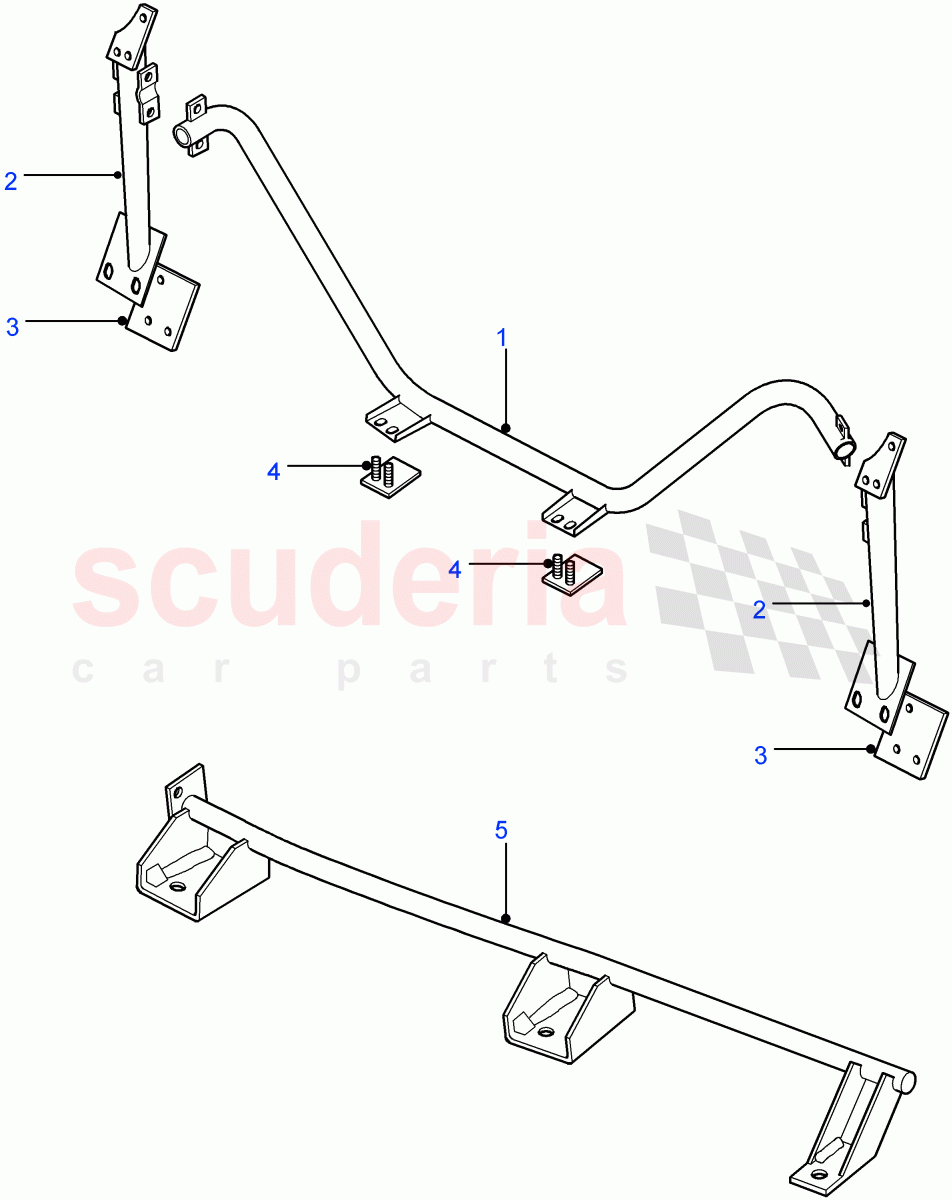 Anchorage - Rear Seats (Less Bulkhead) ((V) FROM7A000001) of Land Rover Land Rover Defender (2007-2016)