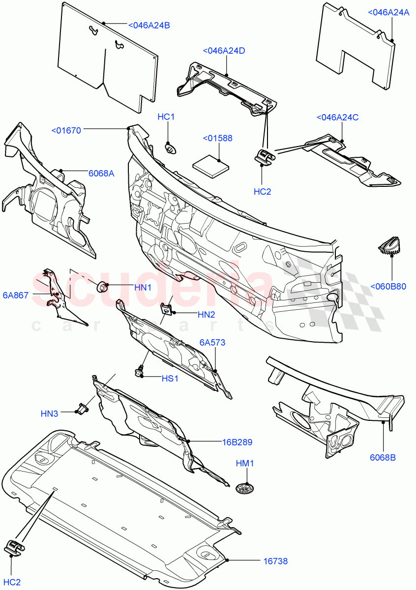 Insulators - Front(Engine Compartment)(Changsu (China))((V)FROMEG000001) of Land Rover Land Rover Range Rover Evoque (2012-2018) [2.0 Turbo Petrol GTDI]