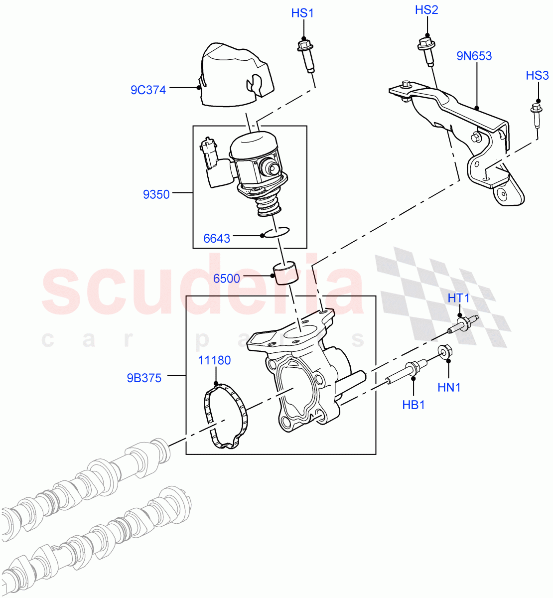 Fuel Injection Pump-Engine Mounted (2.0L 16V TIVCT T/C 240PS Petrol) of Land Rover Land Rover Range Rover (2012-2021) [2.0 Turbo Petrol GTDI]