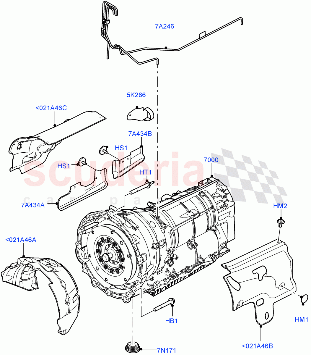 Auto Trans Assy & Speedometer Drive (Nitra Plant Build) (3.0L AJ20P6 Petrol High, 8 Speed Auto Trans ZF 8HP76) of Land Rover Land Rover Discovery 5 (2017+) [3.0 DOHC GDI SC V6 Petrol]
