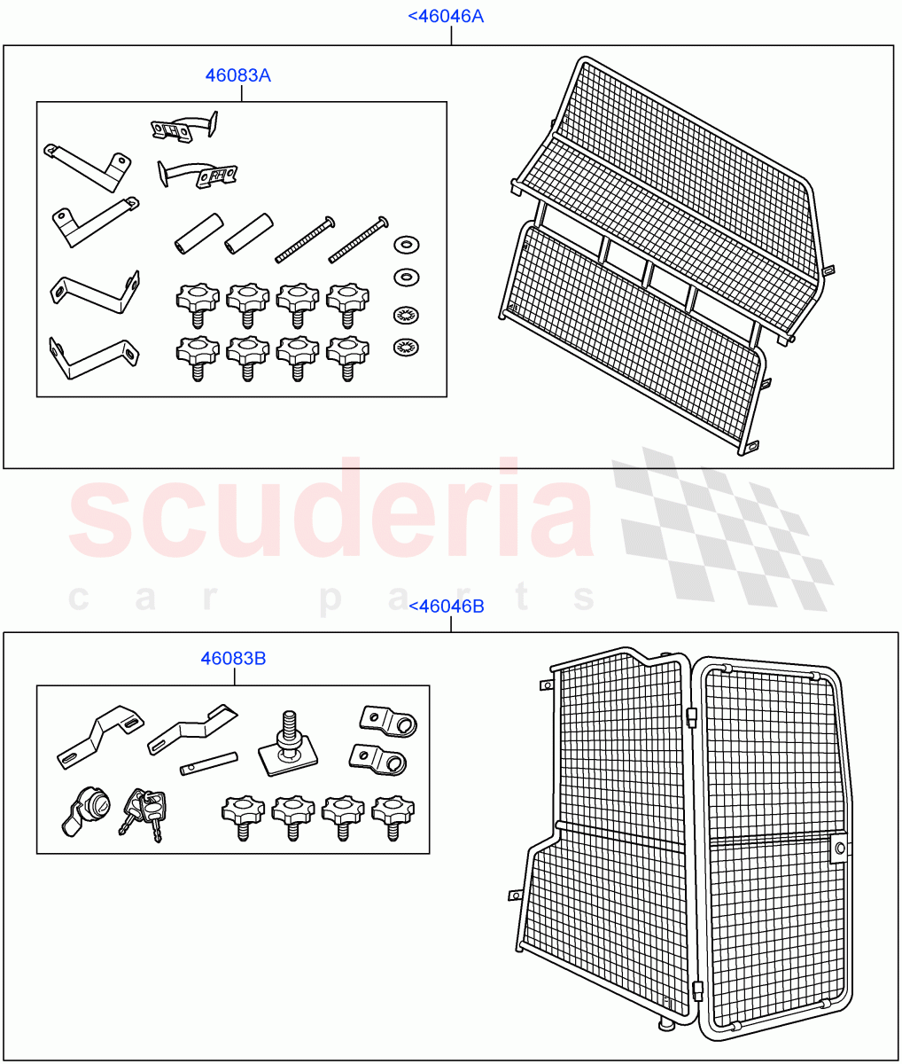 Dog Guard/Partition (Accessory) ((V) FROMAA000001) of Land Rover Land Rover Discovery 4 (2010-2016) [2.7 Diesel V6]