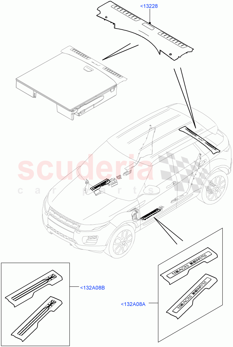 Door Sill Finishers (Accessory) (Halewood (UK), Itatiaia (Brazil)) of Land Rover Land Rover Range Rover Evoque (2012-2018) [2.0 Turbo Diesel]