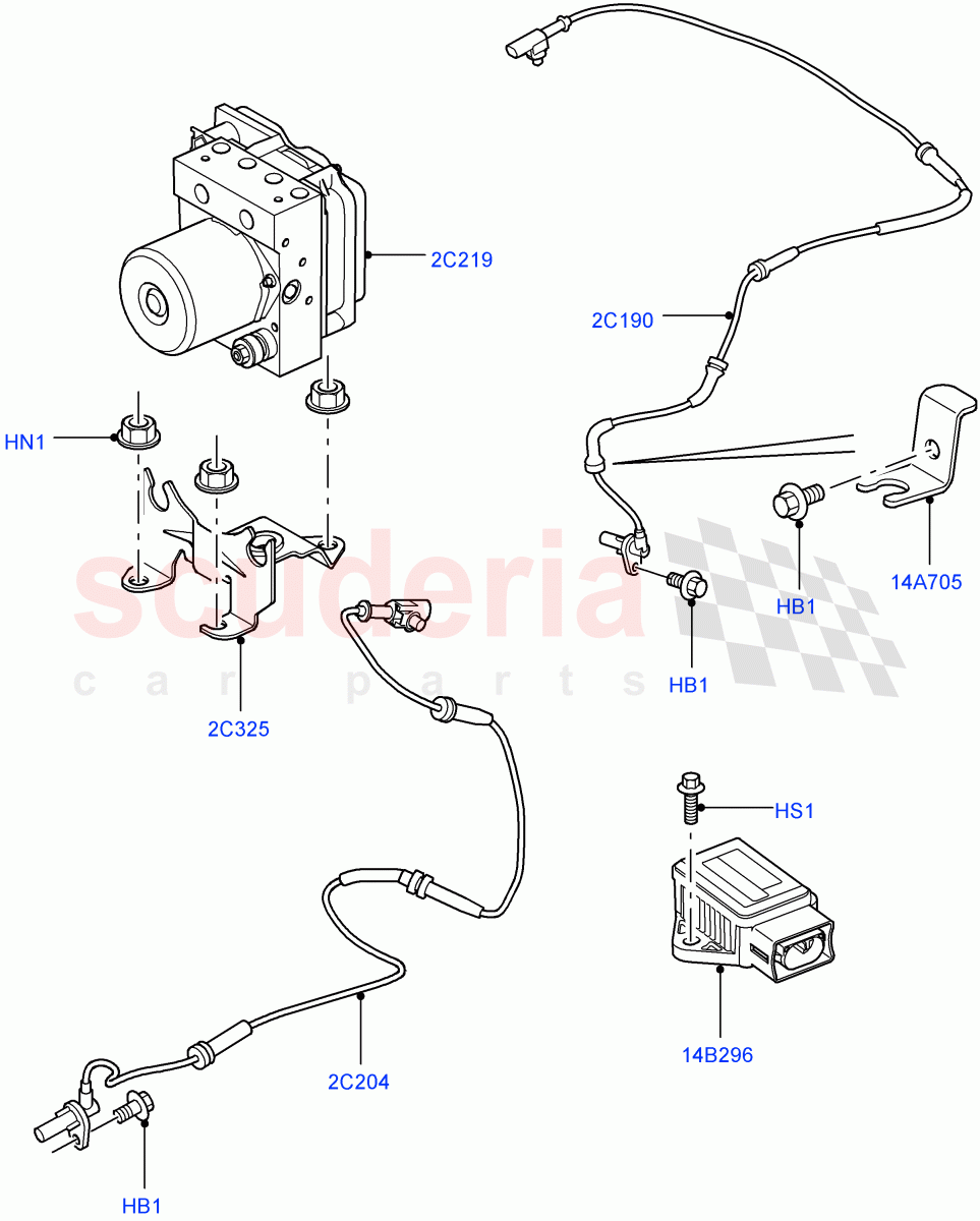 Anti-Lock Braking System ((V) FROMAA000001) of Land Rover Land Rover Range Rover Sport (2010-2013) [3.0 Diesel 24V DOHC TC]