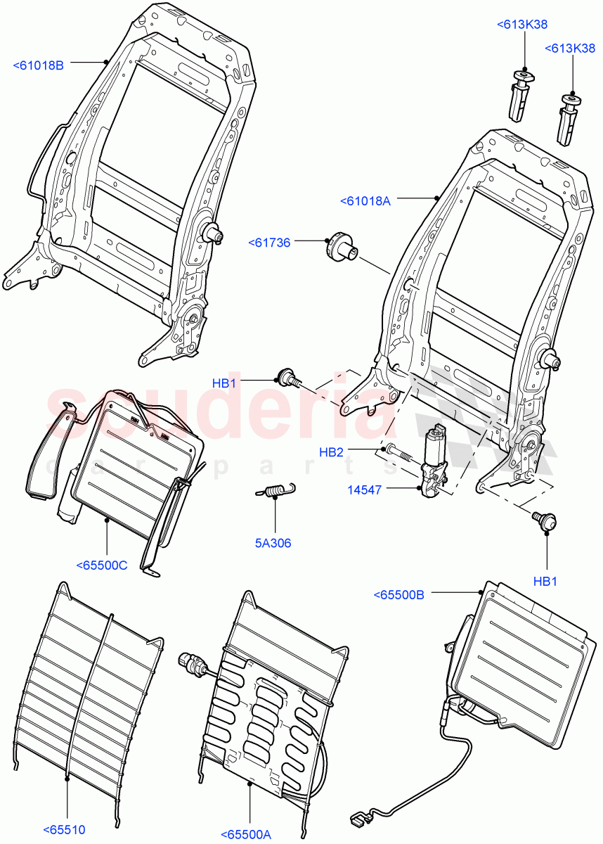 Front Seat Back ((V) FROMAA000001) of Land Rover Land Rover Range Rover Sport (2010-2013) [3.0 Diesel 24V DOHC TC]