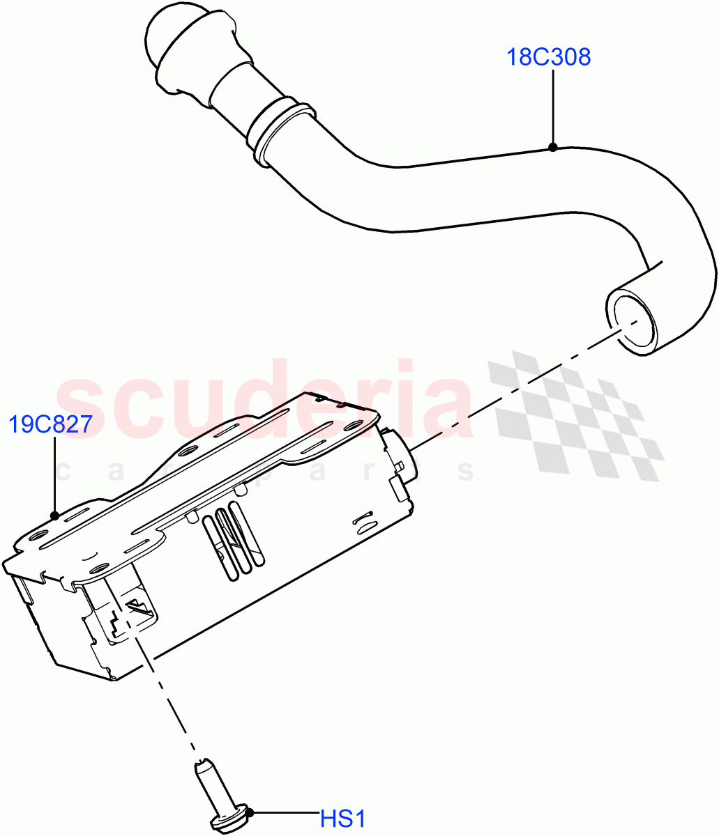 Heater/Air Cond.External Components (Ioniser, Solihull Plant Build) (Cabin Air Quality Ionisation) ((V) FROMJA000001) of Land Rover Land Rover Discovery 5 (2017+) [3.0 DOHC GDI SC V6 Petrol]
