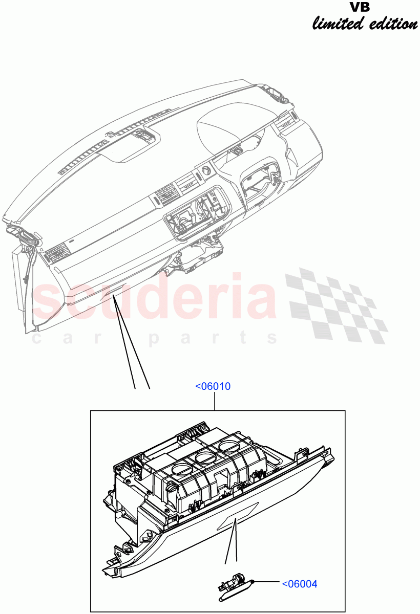 Glove Box (Victoria Beckham Limited Edition, Halewood (UK)) of Land Rover Land Rover Range Rover Evoque (2012-2018) [2.0 Turbo Diesel]