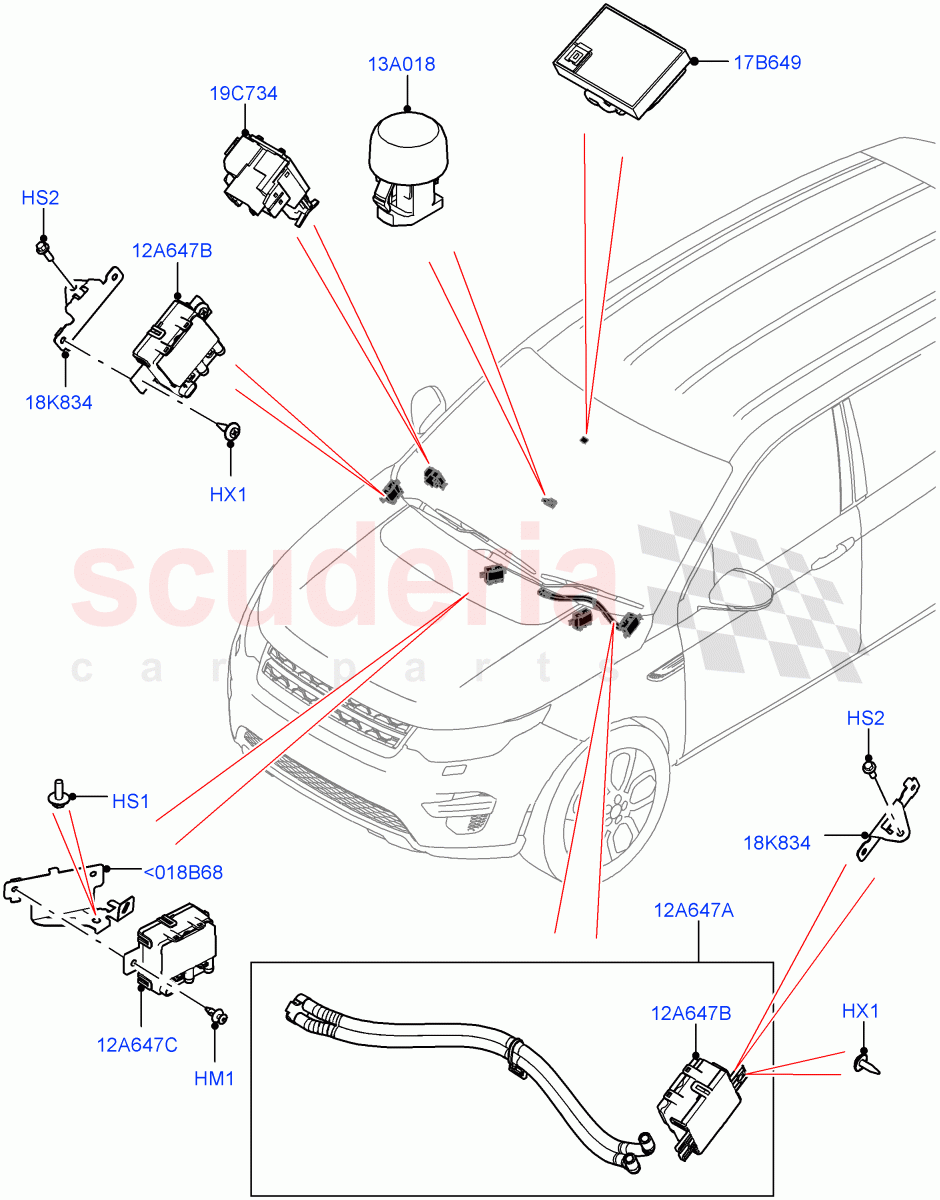 Air Conditioning And Heater Sensors (Halewood (UK)) ((V) FROMMH000001) of Land Rover Land Rover Range Rover Evoque (2019+) [1.5 I3 Turbo Petrol AJ20P3]