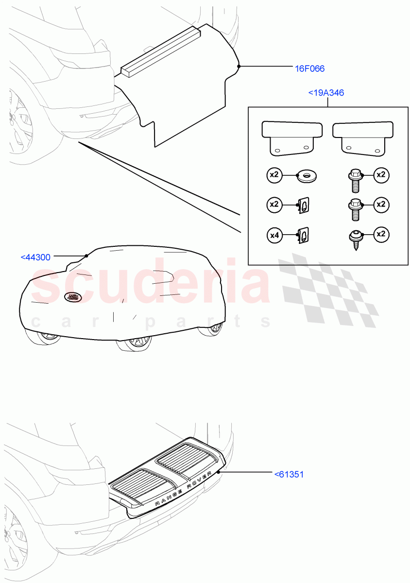 Exterior Body Protection (Accessory) (Halewood (UK), Itatiaia (Brazil)) of Land Rover Land Rover Range Rover Evoque (2012-2018) [2.0 Turbo Petrol AJ200P]