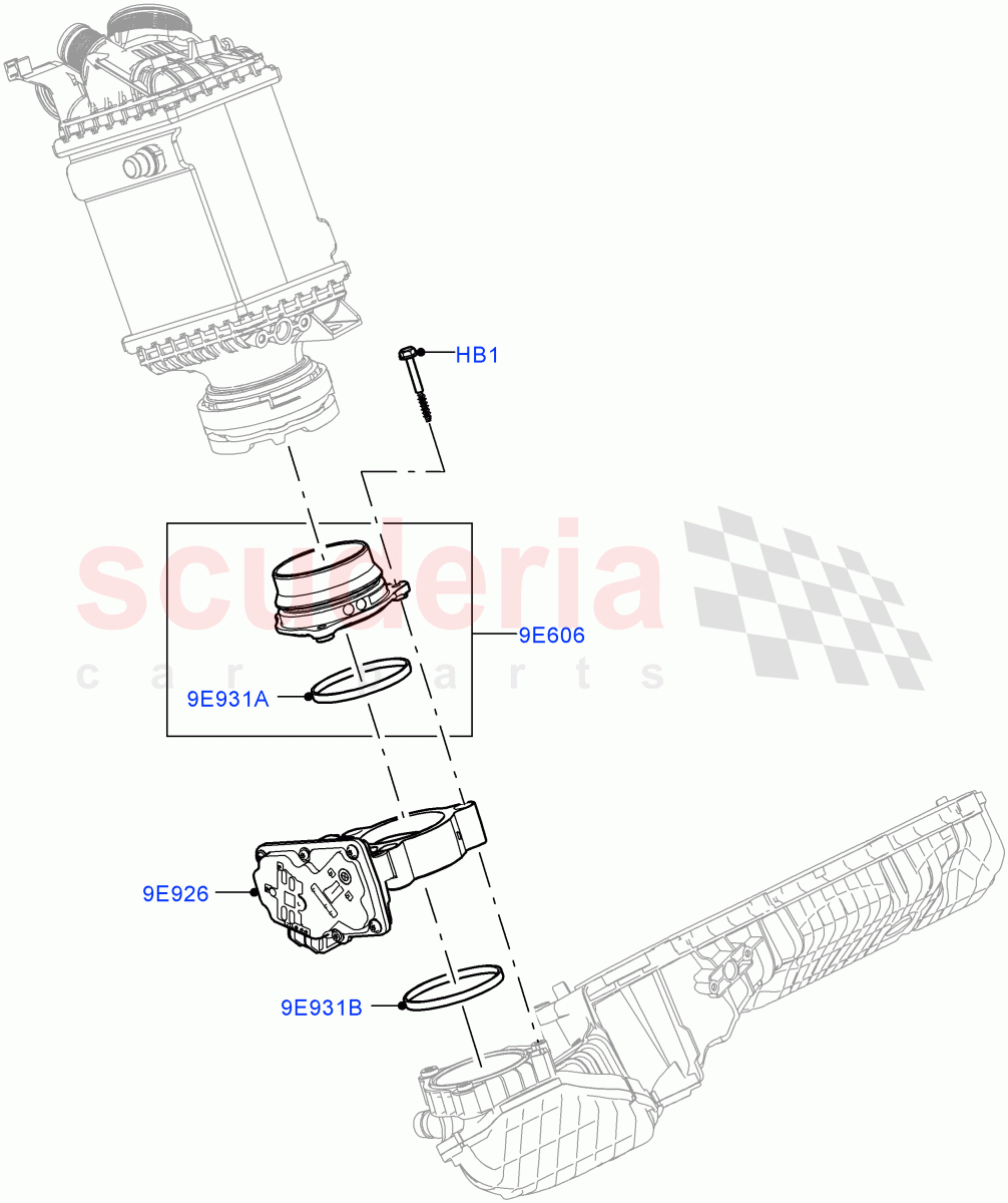 Throttle Housing (4.4 V8 Turbo Petrol (NC10)) of Land Rover Land Rover Range Rover (2022+) [4.4 V8 Turbo Petrol NC10]