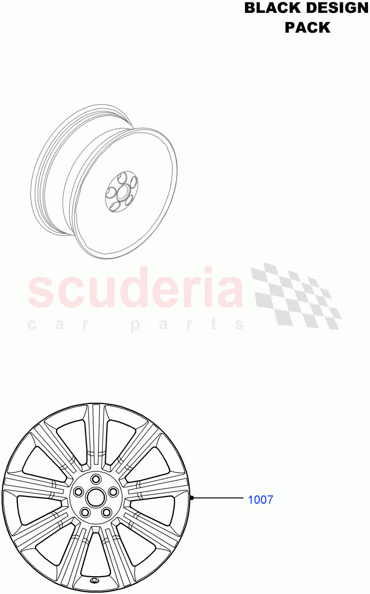 Wheels (Halewood (UK), Black Pack) ((V) FROMDH000001) of Land Rover Land Rover Range Rover Evoque (2012-2018) [2.2 Single Turbo Diesel]