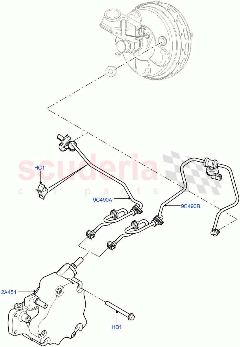 Vacuum Control And Air Injection (For Vehicles With Stop/Start System) (2.2L CR DI 16V Diesel) of Land Rover Land Rover Range Rover Evoque (2012-2018) [2.2 Single Turbo Diesel]