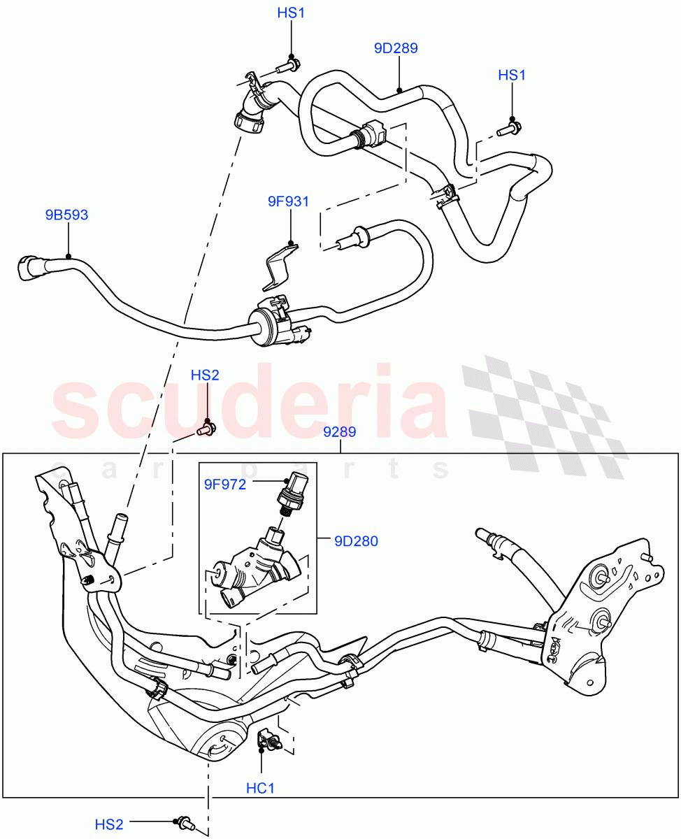 Fuel Lines (5.0L OHC SGDI NA V8 Petrol - AJ133) ((V) FROMAA000001) of Land Rover Land Rover Range Rover Sport (2010-2013) [5.0 OHC SGDI NA V8 Petrol]