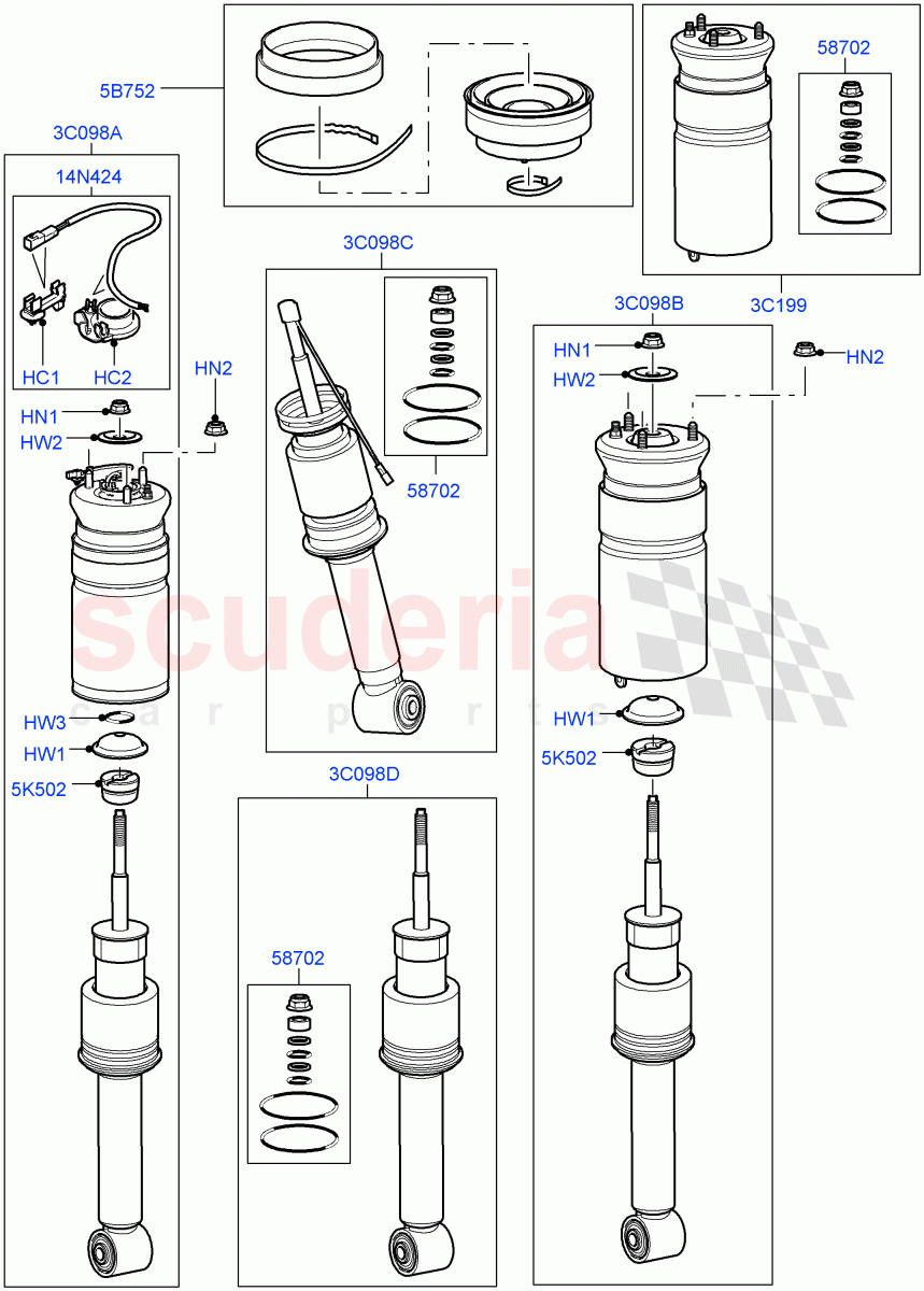 Front Suspension Struts And Springs ((V) FROMAA000001) of Land Rover Land Rover Range Rover Sport (2010-2013) [3.0 Diesel 24V DOHC TC]