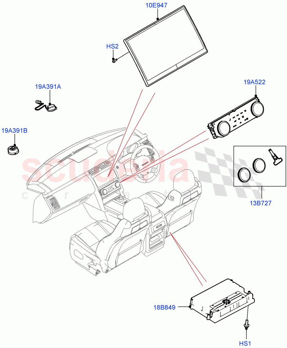 Audio Equipment - Original Fit(Nitra Plant Build)((V)FROMM2000001) of Land Rover Land Rover Discovery 5 (2017+) [3.0 Diesel 24V DOHC TC]