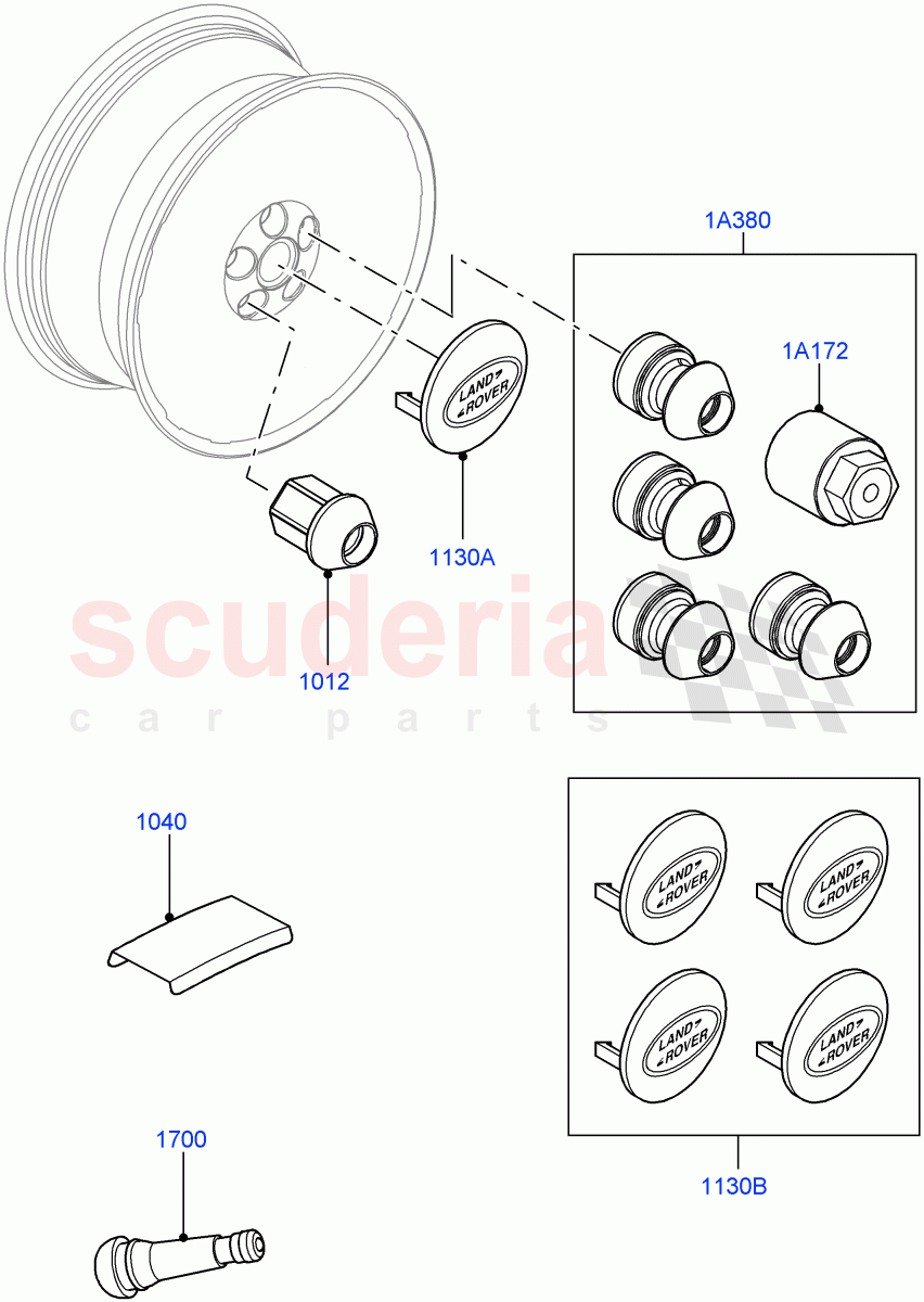 Wheels (Additional Equipment) of Land Rover Land Rover Range Rover Sport (2014+) [5.0 OHC SGDI SC V8 Petrol]