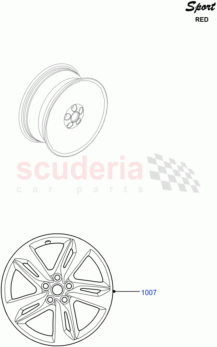 Wheels (Red Sport LE) ((V) FROMDA000001) of Land Rover Land Rover Range Rover Sport (2010-2013) [3.0 Diesel 24V DOHC TC]