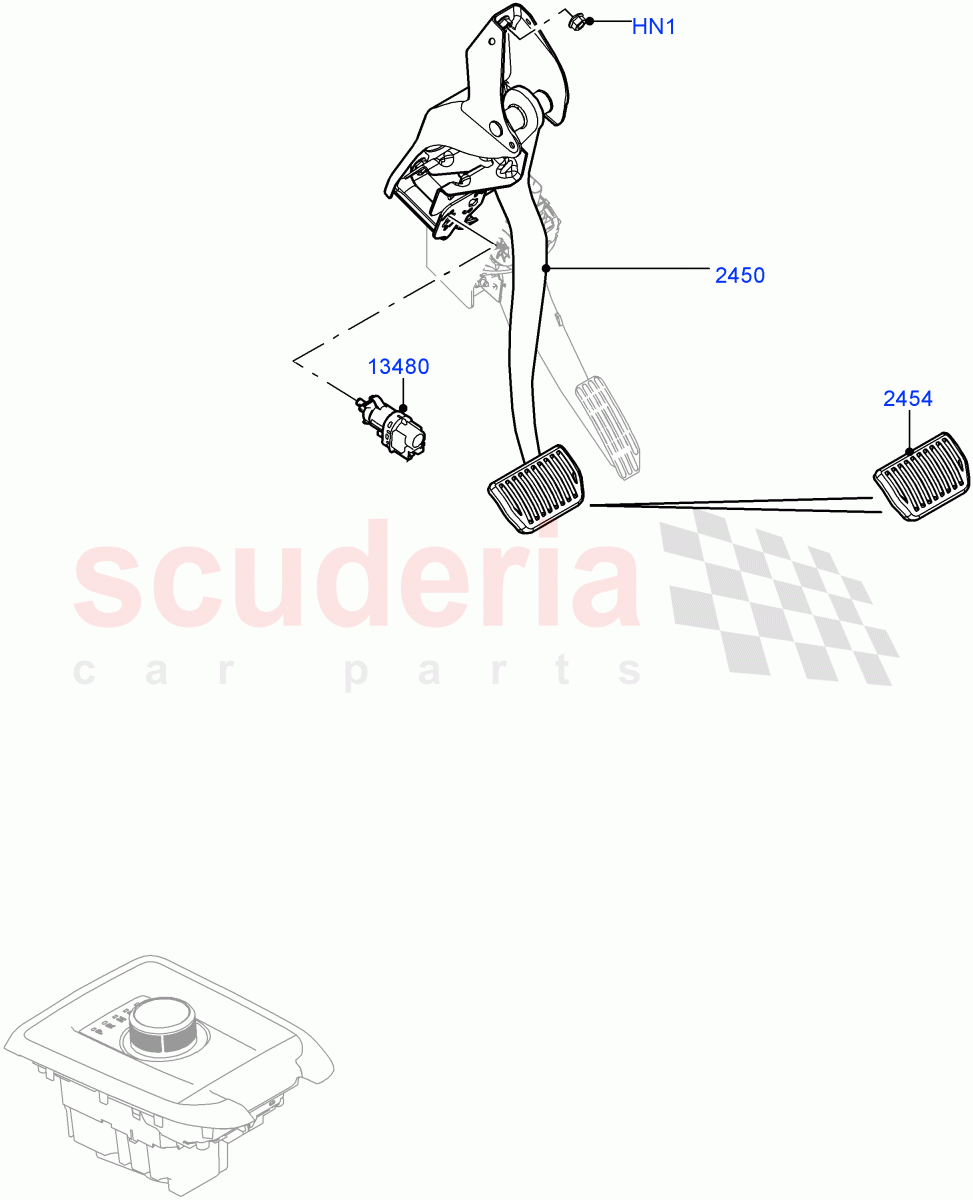 Brake And Clutch Controls(9 Speed Auto AWD,Itatiaia (Brazil))((V)FROMGT000001) of Land Rover Land Rover Discovery Sport (2015+) [2.0 Turbo Petrol GTDI]