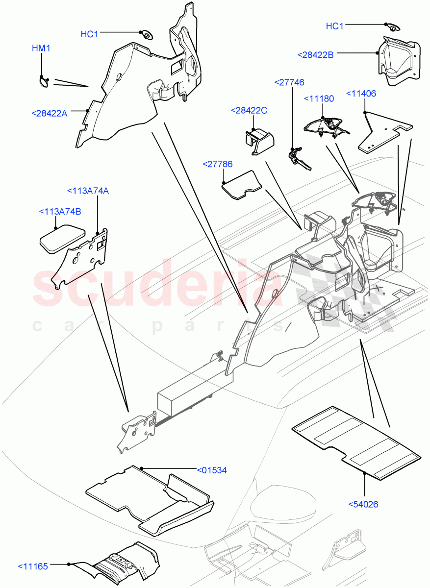 Insulators - Rear(Itatiaia (Brazil))((V)FROMGT000001) of Land Rover Land Rover Range Rover Evoque (2012-2018) [2.0 Turbo Petrol AJ200P]