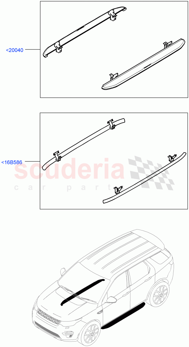Side Steps And Tubes (Accessory) (Halewood (UK), Itatiaia (Brazil)) of Land Rover Land Rover Discovery Sport (2015+) [2.0 Turbo Petrol GTDI]