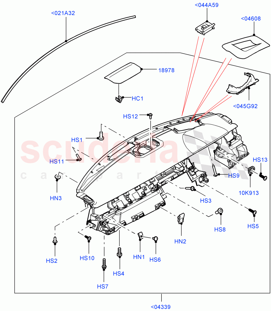 Instrument Panel (External) (Changsu (China), Head Up Display) ((V) FROMEG000001) of Land Rover Land Rover Range Rover Evoque (2012-2018) [2.0 Turbo Diesel]