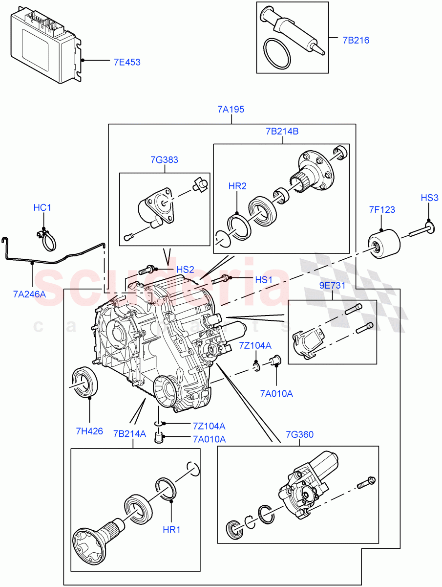 Transfer Drive Case(6 Speed Man ZF S6-53,6 Speed Auto ZF 6HP26 Steptronic)((V)TO9A999999) of Land Rover Land Rover Range Rover Sport (2005-2009) [2.7 Diesel V6]