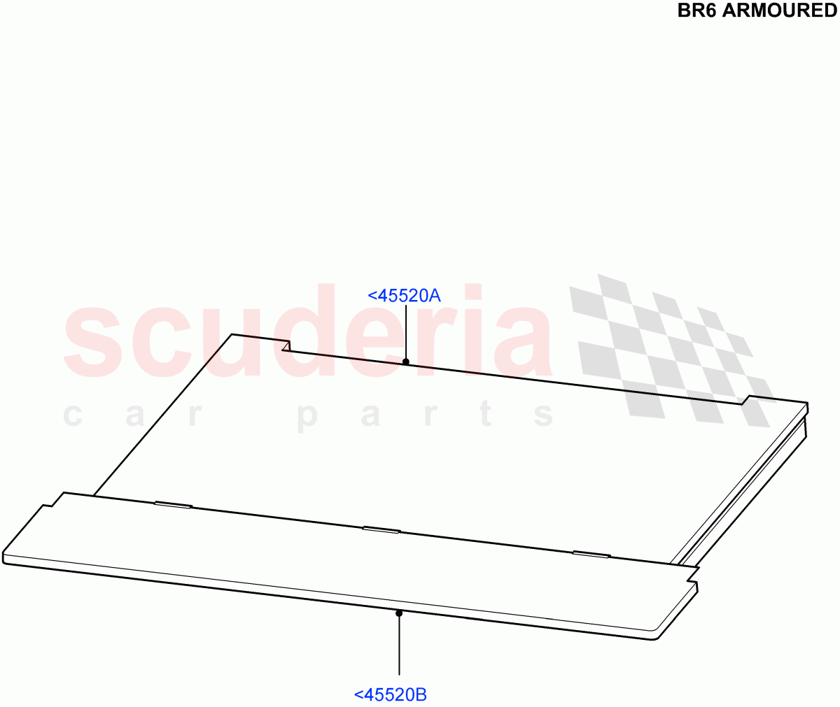 Load Compartment Trim(With B6 Level Armouring)((V)FROMAA000001) of Land Rover Land Rover Discovery 4 (2010-2016) [2.7 Diesel V6]