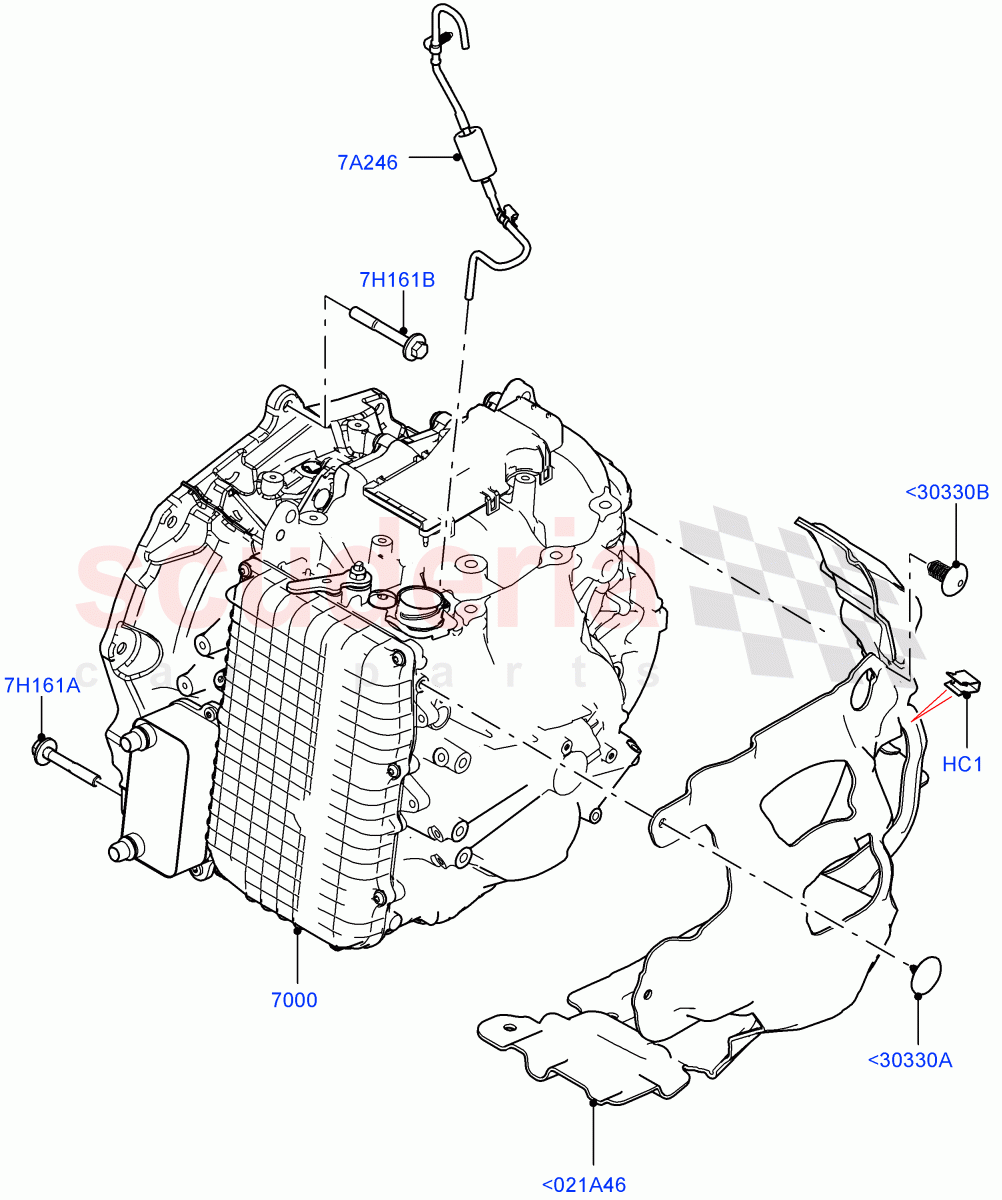 Auto Trans Assy & Speedometer Drive(2.0L AJ20P4 Petrol Mid PTA,9 Speed Auto Trans 9HP50,Changsu (China))((V)FROMKG006088) of Land Rover Land Rover Range Rover Evoque (2019+) [2.0 Turbo Diesel]