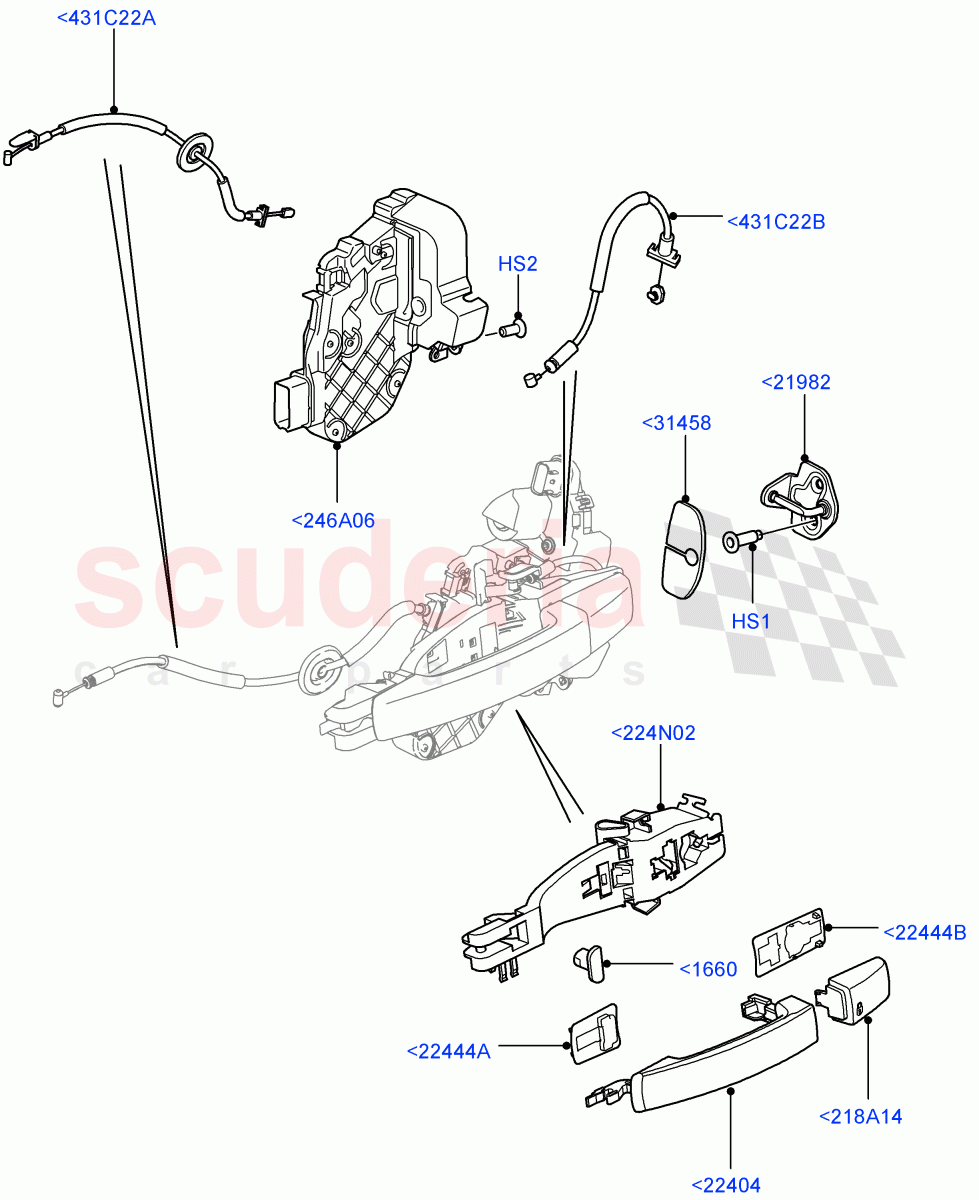 Rear Door Lock Controls ((V) FROMAA000001) of Land Rover Land Rover Discovery 4 (2010-2016) [4.0 Petrol V6]