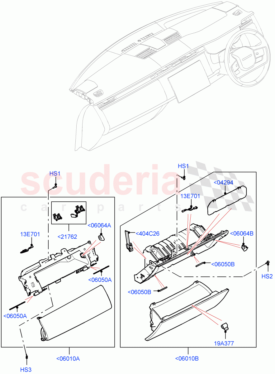 Glove Box of Land Rover Land Rover Range Rover (2022+) [4.4 V8 Turbo Petrol NC10]