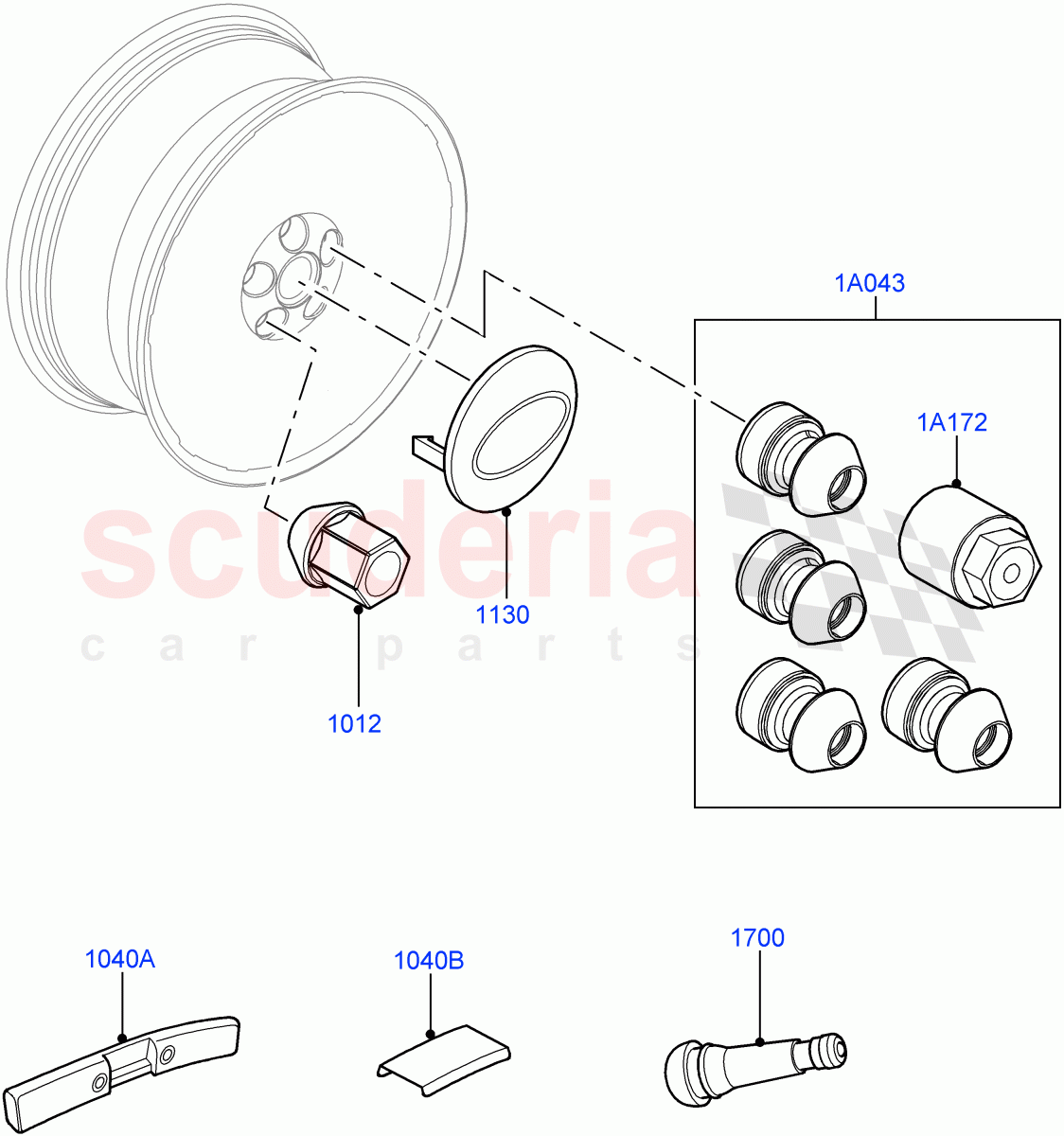 Wheels(Additional Equipment)(Changsu (China)) of Land Rover Land Rover Range Rover Evoque (2019+) [2.0 Turbo Diesel AJ21D4]