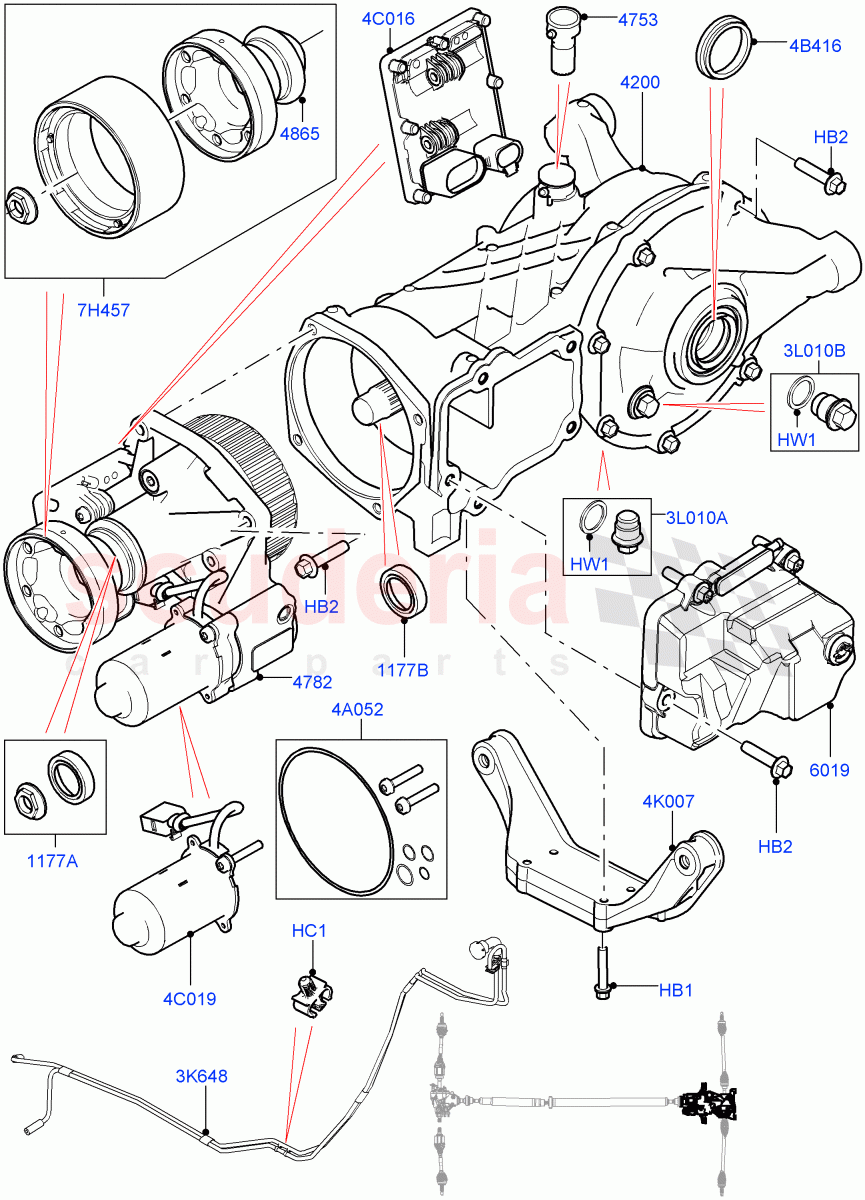 Rear Axle (Itatiaia (Brazil), Efficient Driveline) ((V) FROMGT000001) of Land Rover Land Rover Discovery Sport (2015+) [2.0 Turbo Diesel AJ21D4]