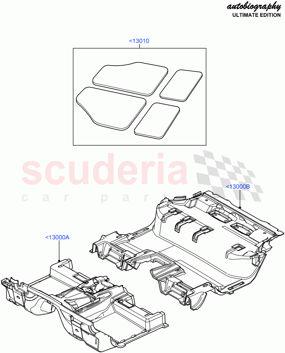 Floor Trim (Autobiography Ultimate Edition) ((V) FROMBA344356) of Land Rover Land Rover Range Rover (2010-2012) [5.0 OHC SGDI NA V8 Petrol]