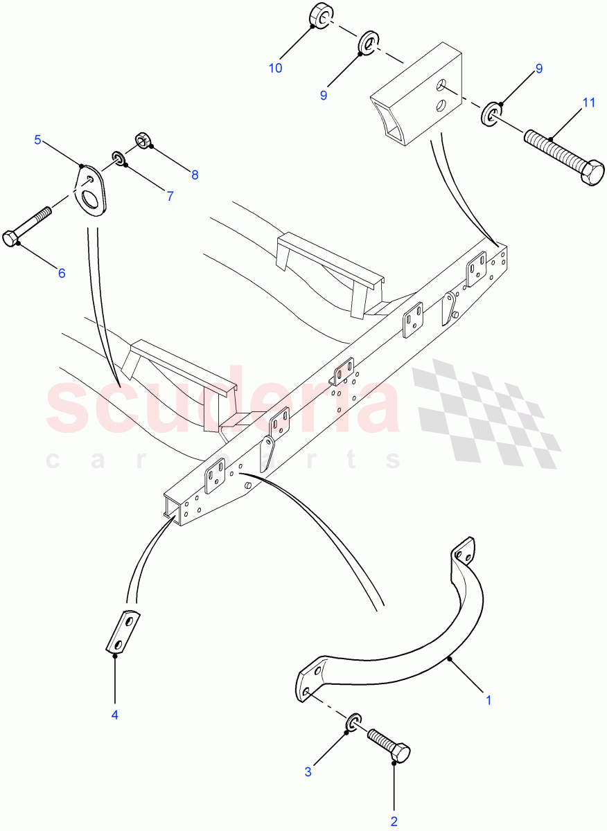 Lifting Handle & Lashing Ring ((V) FROM7A000001) of Land Rover Land Rover Defender (2007-2016)