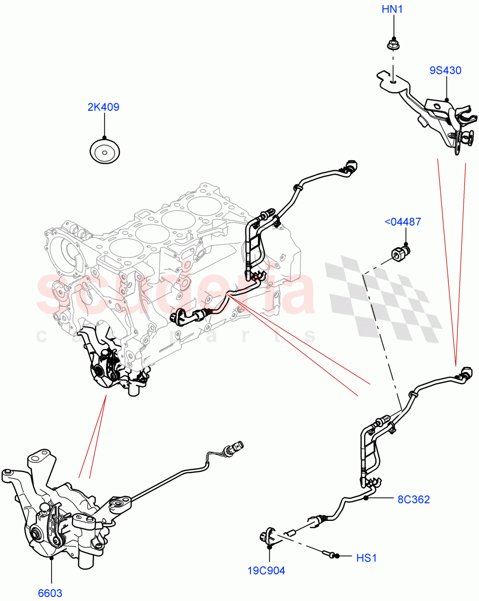 Vacuum Control And Air Injection(2.0L AJ200P Hi PHEV)((V)FROMJA000001) of Land Rover Land Rover Range Rover Sport (2014+) [2.0 Turbo Petrol AJ200P]