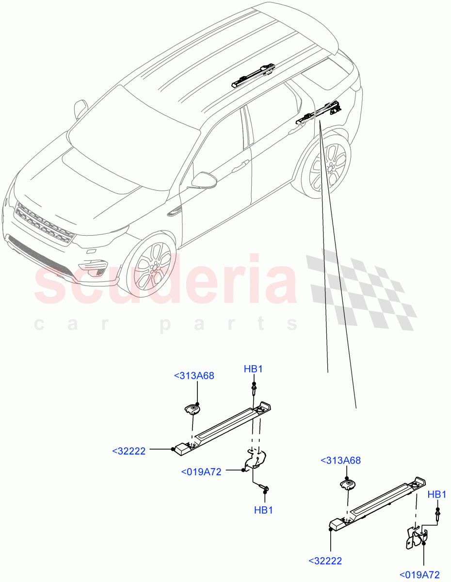 Load Compartment Trim (Floor) (Changsu (China)) ((V) FROMFG000001) of Land Rover Land Rover Discovery Sport (2015+) [2.0 Turbo Diesel AJ21D4]