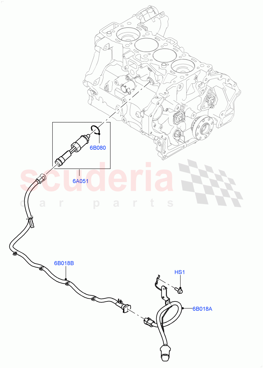 Engine Heater(2.0L AJ21D4 Diesel Mid,Itatiaia (Brazil),Immersion Heater - 700W / 110V,Immersion Heater-700W/220V) of Land Rover Land Rover Range Rover Evoque (2019+) [2.0 Turbo Diesel AJ21D4]