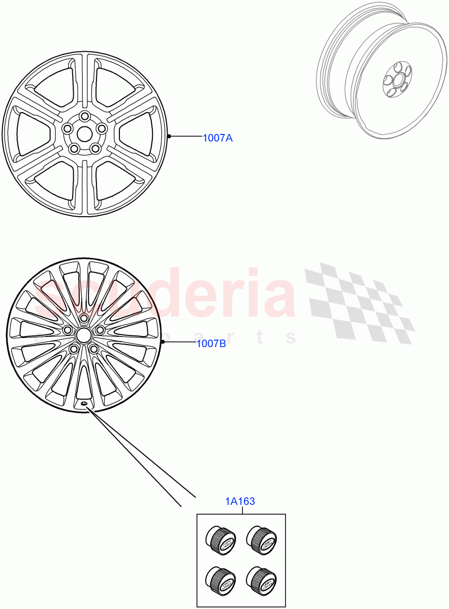 Wheels(Accessory)(Less Armoured)((V)FROMAA000001) of Land Rover Land Rover Range Rover (2010-2012) [5.0 OHC SGDI NA V8 Petrol]