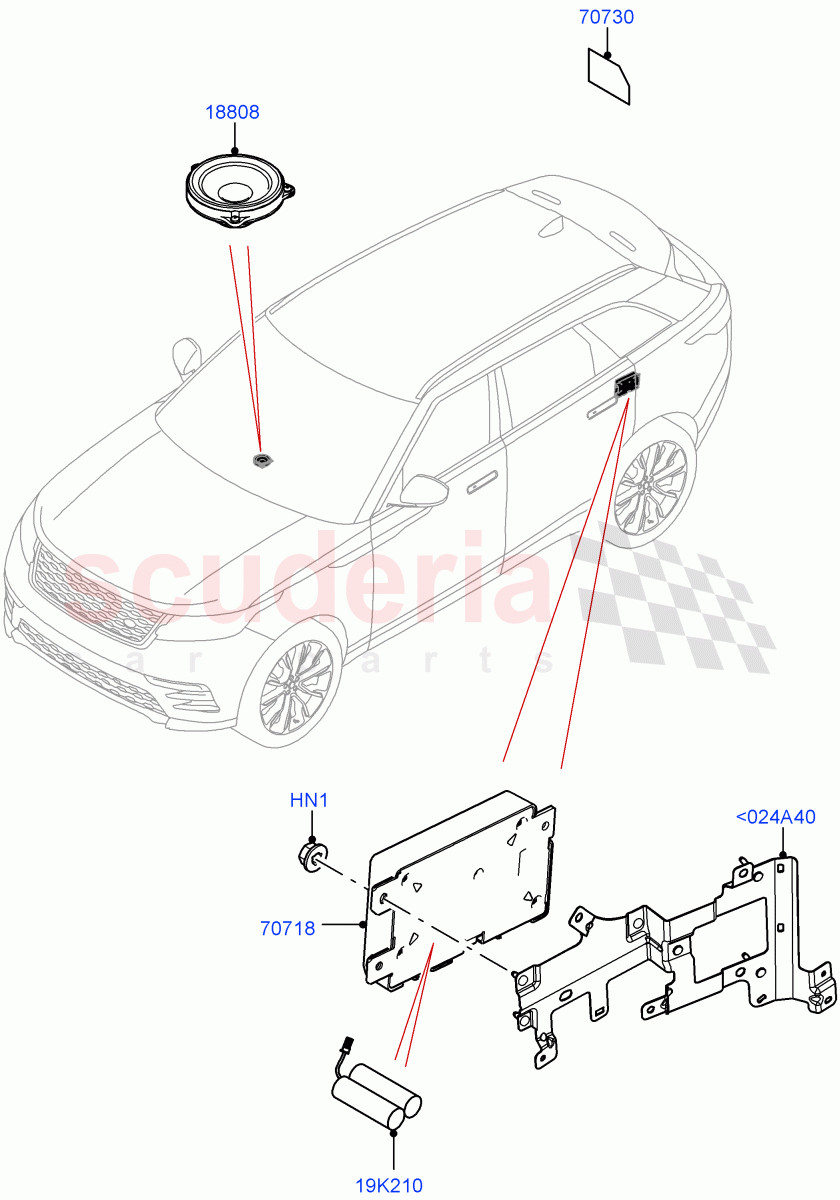 Telematics (Telematics Control Unit) of Land Rover Land Rover Range Rover Velar (2017+) [3.0 I6 Turbo Petrol AJ20P6]