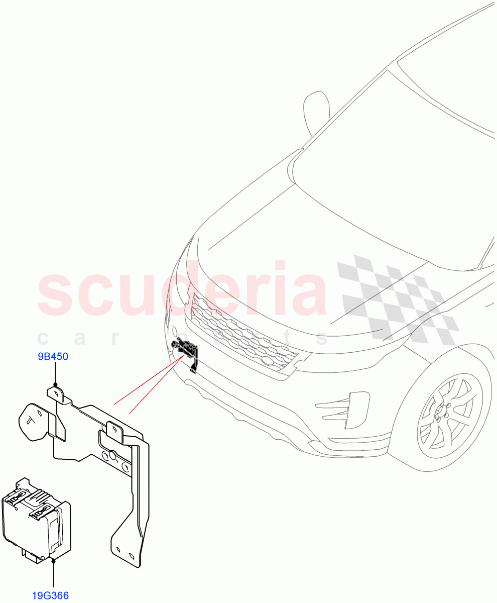 Speed Control (1.5L AJ20P3 Petrol High, 8 Speed Automatic Trans 8G30, Changsu (China)) of Land Rover Land Rover Range Rover Evoque (2019+) [1.5 I3 Turbo Petrol AJ20P3]